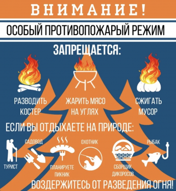 На территории Красночикойского округа введен ОСОБЫЙ ПРОТИВОПОЖАРНЫЙ РЕЖИМ 