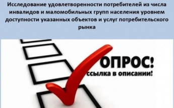 Внимание! Опрос граждан с инвалидностью и маломобильных групп населения.