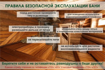 Пожарная безопасность бань и надворных построек!!!